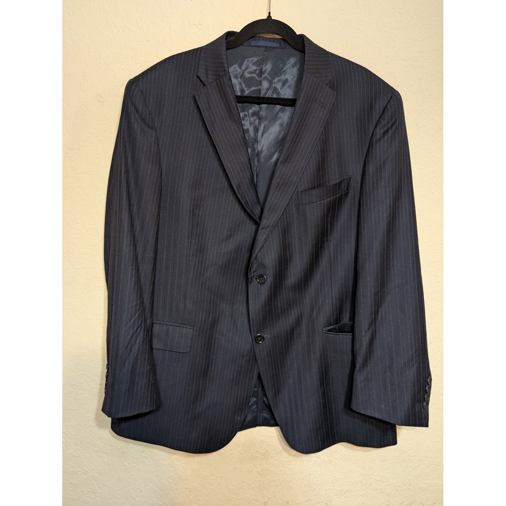 Daniel Cremieux Pinstripe Blazer Sport Coat‎ Loro Piana Fabric 46R (Read)